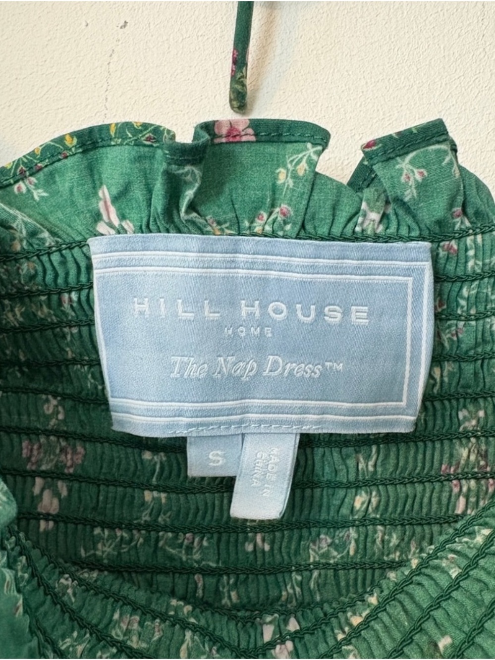 Hill House Ellie Nap Dress
Emerald Trellis, size small - Picture 3 of 8